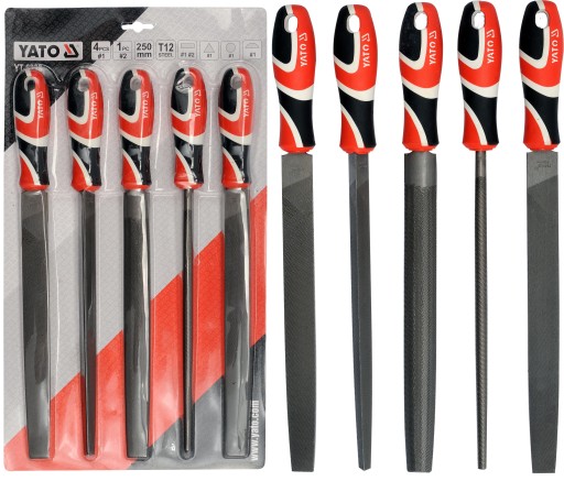 Напилки для металу 250 мм набір 5EL. Ято