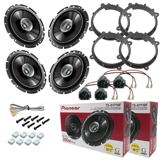 PIONEER 4 ПОТУЖНІ ДИНАМІКИ ПЕРЕДНІ ЗАДНІ для Chevrolet Captiva Opel Antara