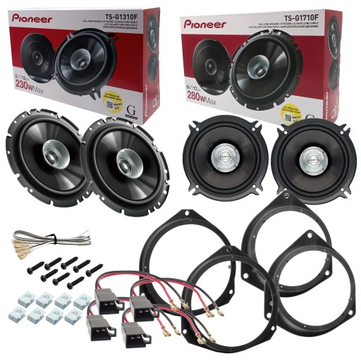 Автомобільна акустика PIONEER 4шт для Opel Corsa D Astra H спереду і ззаду