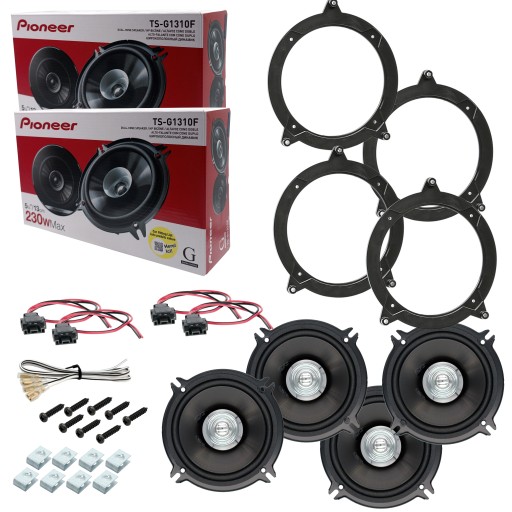Автомобільна акустика PIONEER 4 для BMW E46 SEDAN COUPE, проставки спереду і ззаду