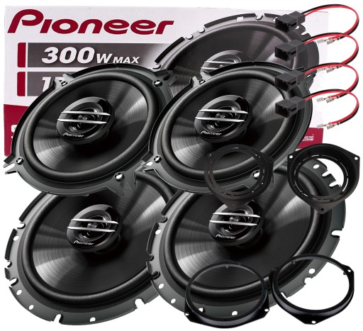 ДВУСТОРОННИЕ КОЛОНКИ PIONEER FIAT GRANDE PUNTO 500 FORDA KA ПЕРЕДНЯЯ + ЗАДНЯЯ