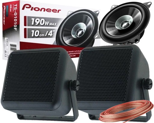 КОЛОНКИ PIONEER, УНІВЕРСАЛЬНІ КОЛОНКИ ДЛЯ АВТОБУСА, КЕМПЕРА, КОМБАЙНА ŁÓDŹ, АВТОБУСА