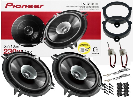 PIONEER ПОТУЖНІ ДВОСМОРОГІ ДИНАМІКИ RENAULT MEGANE 3 ПЕРЕДНІ ЗАДНІ ПРОСТАВКИ