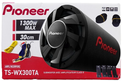 PIONEER ACTIVE SUBWOOFER BASS TUBE ПІДСИЛЮВАЧ 1300 Вт + КАБЕЛІ SUPER BASS