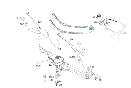 lewa - НАКЛАДКА ВЕТРОВОГО СТЕКЛА BMW 13696110 DE A1259L405221