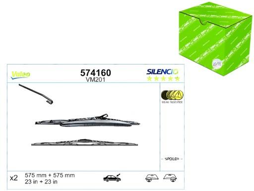 574160 - ЩІТКА ДІВНИКА ПЕРЕДНЯ 2 ШТ. VM201 SILENCIO 575MM SAAB 9-5