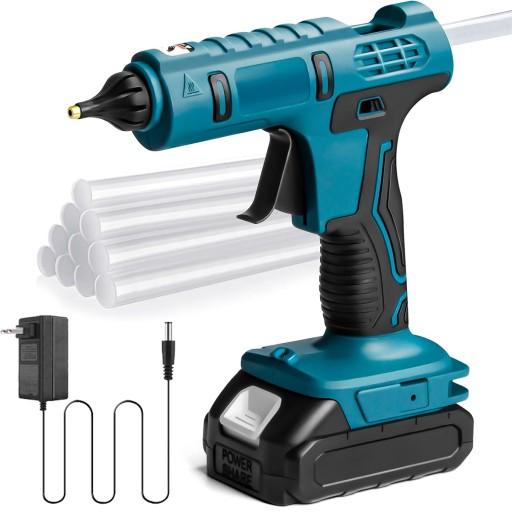 АККУМУЛЯТОРНЫЙ ПИСТОЛЕТ ДЛЯ ГОРЯЧЕГО КЛЕЯ 2000 мАч + АККУМУЛЯТОР