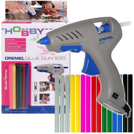 Клейовий пістолет 930 DREMEL + 18 x клей