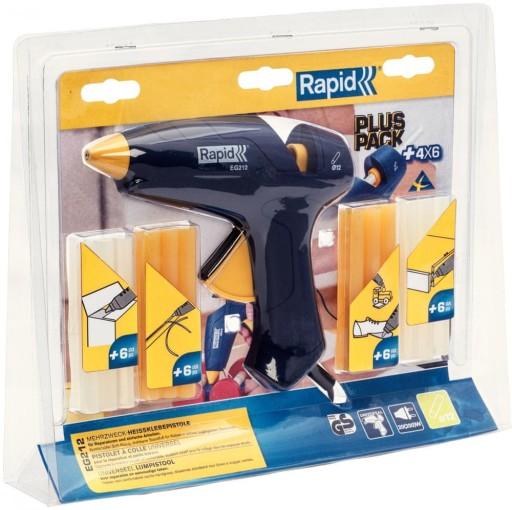 КЛЕЄВИЙ ПІСТОЛЕТ EG212+4 ТИПИ КЛЕЮ 11-12ММ ПЛЮС УПАКОВКА КЛЕЮ