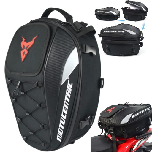 МОТОЦИКЛЕТНЫЙ РЮКЗАК MOTOCENTRIC ДЛЯ МОТОЦИКЛА 2В1 ЖЕСТКИЙ ВОДОНЕПРОНИЦАЕМЫЙ ДЛЯ ШЛЕМА