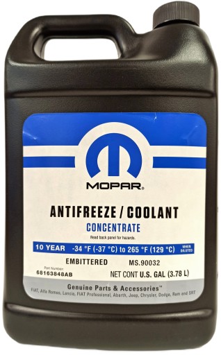 ОХЛАЖДАЮЩАЯ ЖИДКОСТЬ MOPAR 10 ЛЕТ МС.90032 68163848AB