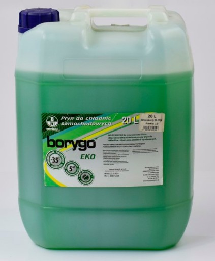 BORYGO ECO РАДИАТОРНАЯ ЖИДКОСТЬ 20л ЗЕЛЕНАЯ BORYGO