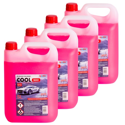 Охлаждающая жидкость G12 охлаждающая жидкость -35°C розовый COOLMAX KOMPONEX 20L