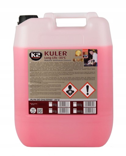 ОХОЛОДЖУЮЧА РІДИНА KULER 20L-35C ЧЕРВОНИЙ W406C / MEL