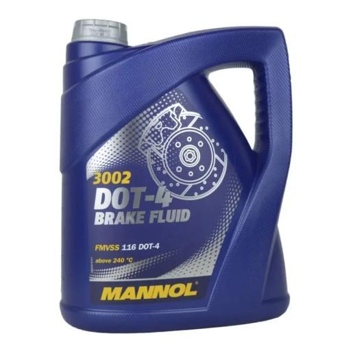 ТОРМОЗНАЯ ЖИДКОСТЬ Mannol 3002 DOT-4 5л