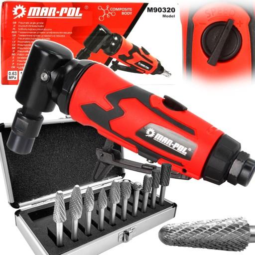 ПНЕВМАТИЧНА ШЛІФУВАЛЬНА МАШИНА + фрези 6 мм