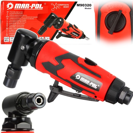 ПНЕВМАТИЧЕСКАЯ шлифовальная машина, УГЛОВАЯ, 6 мм