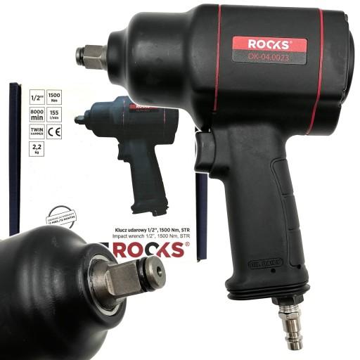 КЛЮЧ ПНЕВМАТИЧНИЙ УДАРНИЙ 1/2'' 1500Nm ROOKS