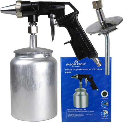 ПНЕВМАТИЧЕСКИЙ ПЕСКОСТРОЙНЫЙ ПИСТОЛЕТ С АЛЮМИНИЕВЫМ БАКОМ ОБЪЕМОМ 1 Л 1/4