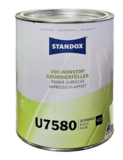 ЧЕРНАЯ АКРИЛОВАЯ ТОНАЛЬНАЯ ТОНАЛЬНАЯ МАШИНА STANDOX VOC-NONSTOP GRUNDIERFULLER 7580 3,5 л