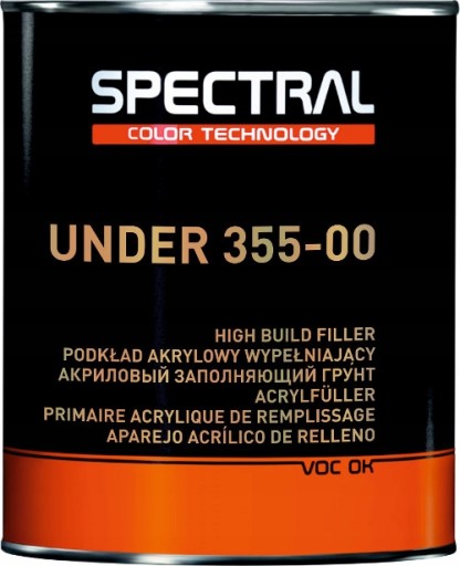 ГРУНТОВКА АКРИЛОВА NOVOL SPECTRAL 355-00 WHITE 2,8л + ЗАТВЕРДЖУВАЧ