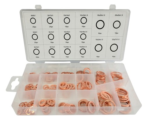 Мідні Шайби Набір шайб CU 220 шт.