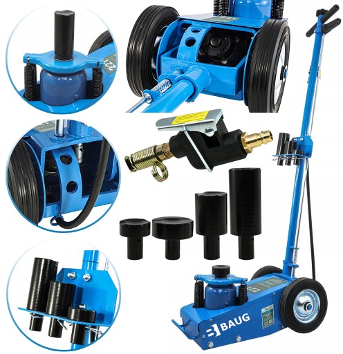 ГІДРАВЛІЧНИЙ ТА ПНЕВМАТИЧНИЙ ПІДІЙМНИК TIR BUS 22T TONY FROG JACK STANDS