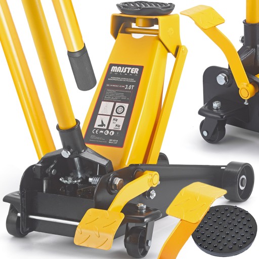 Домкрат автомобильный гидравлический FROG 3T 3000кг с ПЕДАЛЬЮ 49,5см