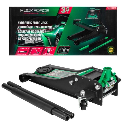 НИЗЬКОПРОФІЛЬНИЙ ПІДЙОМНИК 75-505 мм Frog JACK 3.5T