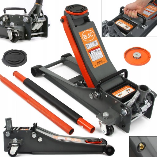 Низкопрофильный подъемник лягушка 3Т BJC 75-500 мм + резина