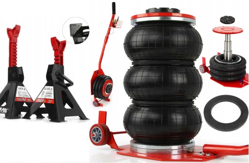 ПНЕВМАТИЧНИЙ ПІДІЙМНИК СНІГОВИК 3,5Т + СТРІЧКИ 3Т