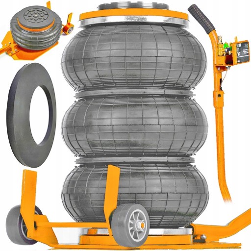 ПНЕВМАТИЧНИЙ ПІДІЙМНИК СНІГОВИК ОРАНЖ 3,5Т + ГУМА