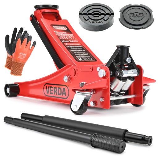 ГИДРАВЛИЧЕСКИЙ АВТОМОБИЛЬНЫЙ ПОДЪЕМНИК 3Т, НИЗКОПРОФИЛЬНЫЙ РЫЧАГОВЫЙ ДОМКРАТ, 2-ПОРШНЕВЫЙ