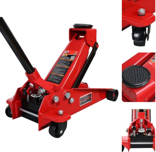 ГІДРАВЛІЧНИЙ АВТОМОБІЛЬНИЙ ДОМКРАТ ЖАБА 3.5T ГУМА МІЦНА СУВНА