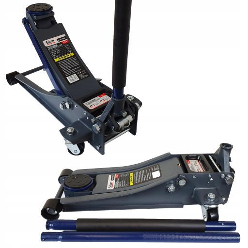 ГИДРАВЛИЧЕСКИЙ АВТОПОДЪЕМНИК ŻABA 3T НИЗКОПРОФИЛЬНЫЙ 2 ПОРШНЯ + РЕЗИНА