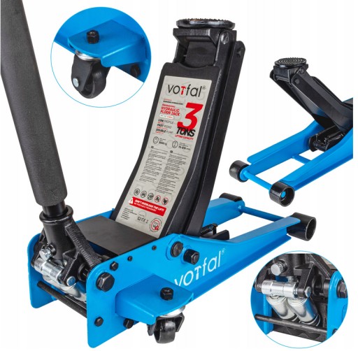 Frog НИЗЬКОПРОФІЛЬНИЙ ГІДРАВЛІЧНИЙ АВТОПІДЙОМНИК 3 ТОННИ 3Т ДОМКРАТ