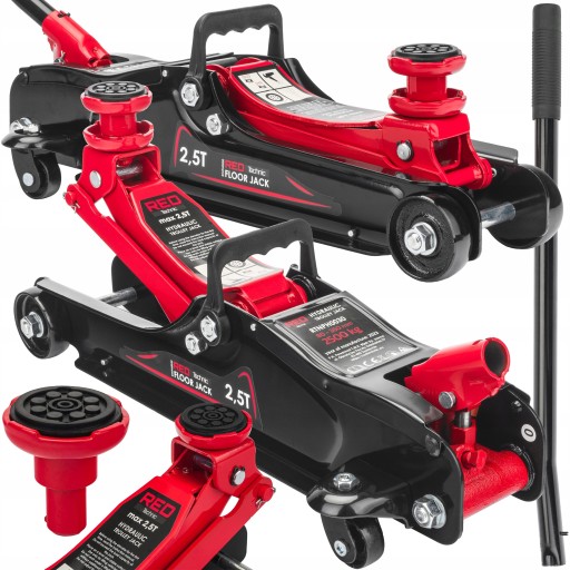 АВТОМОБИЛЬНЫЙ ПОДЪЕМНИК НИЗКИЙ ПРОФИЛЬНЫЙ ДОМКРАТ 2,5 Т + 2 РЕЗИНОВЫХ 2500 КГ