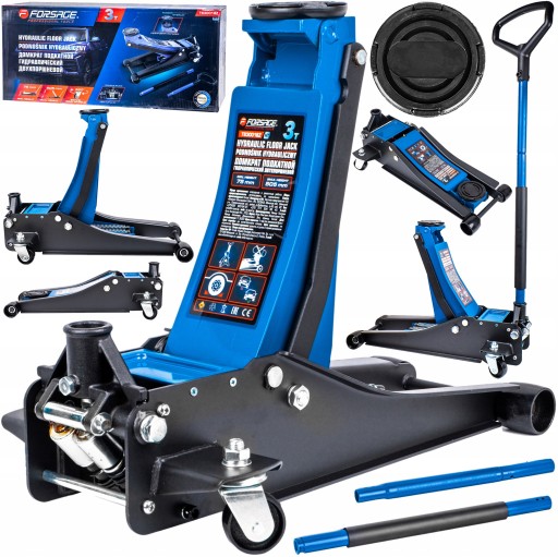 ГИДРАВЛИЧЕСКИЙ АВТОМОБИЛЬНЫЙ ПОДЪЕМНИК ŻABA НИЗКОПРОФИЛЬНЫЙ АВТОМОБИЛЬНЫЙ ДОМКРАТ 3Т 75-505мм