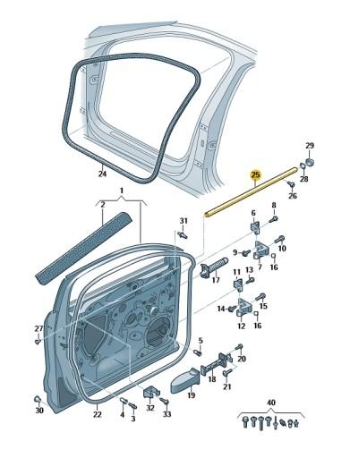 83A837960A - Опора насмехается над передним правым верхом AUDI Q3 ASO