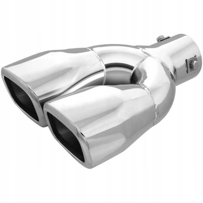 Подвійний кінець глушника нержавіюча сталь 38-58MM 78X73