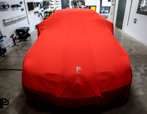 Автомобильный чехол POKA на шнурке красный