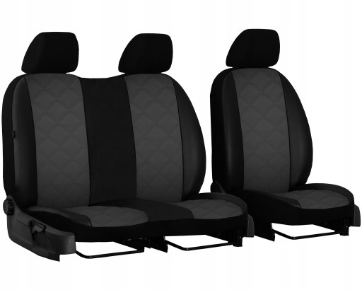 ШКІРЯНІ ЧОХЛИНИ ДЛЯ FORD TRANSIT CUSTOM 2+1 VIII