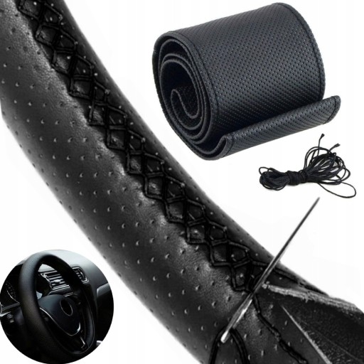 ЧЕХОЛ НА РУЛЬ НАКЛАДКА КОЖА ДЛЯ ПОДОЛА