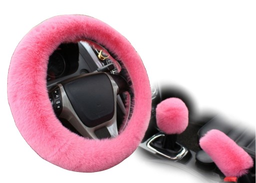 КРЫШКА РУЛЕВОЕ КОЛЕСО МЕХ РОЗОВЫЙ