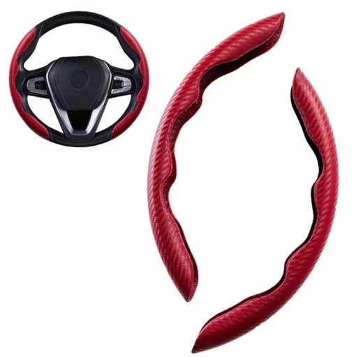 КРЫШКА РУЛЕВОГО КОЛЕСА CARBON RED