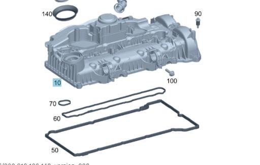 КРЫШКА ГОЛОВКИ ЦИЛИНДРА MERCEDES A6540167200