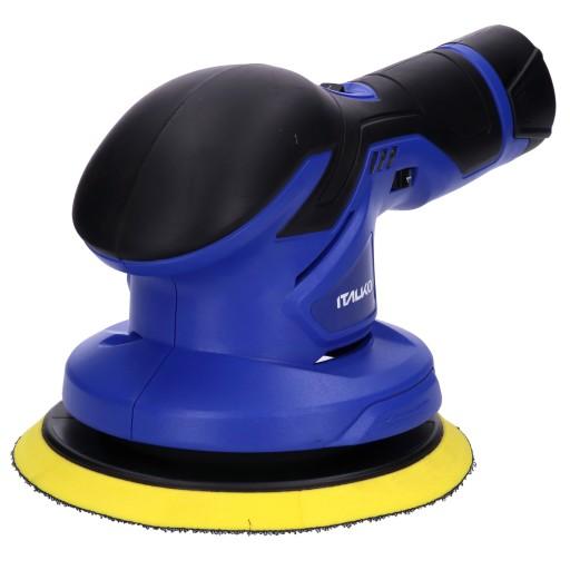 АКУМУЛЯТОРНА ПОЛІРУВАЛЬНА МАШИНА ITALKO + АКУМУЛЯТОР 12 В + ГУБКА 150 мм