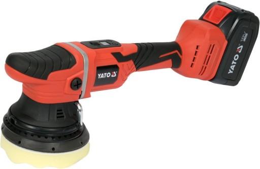 ПОЛІРУВАЛЬНА МАШИНА ОРБІТАЛЬНА 125MM 18V, 4.0AH + ЗАРЯДНИЙ ПРИСТРІЙ Yato YT-82924