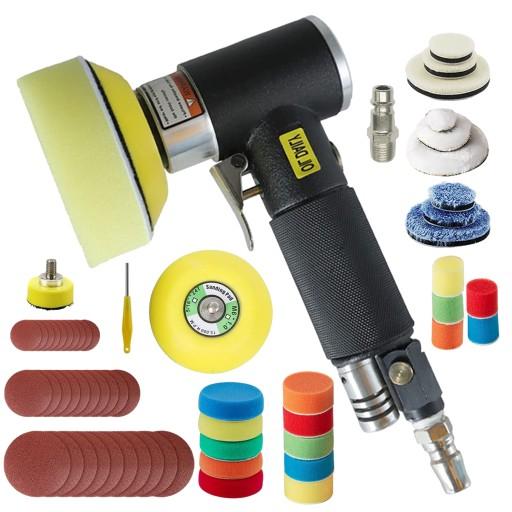 ПНЕВМАТИЧЕСКАЯ ПОЛИРОВАЛЬНАЯ МАШИНА С РЕГУЛИРУЕМОЙ СКОРОСТЬЮ 25 мм, 50 мм, 75 мм НАБОР