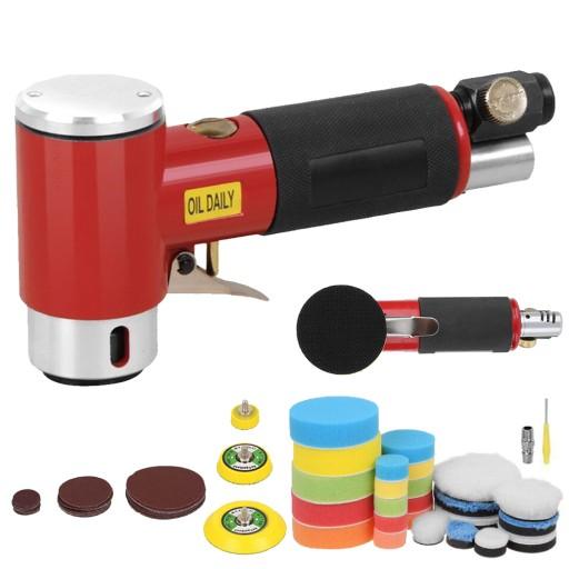 АВТОПОЛИРОВАЛЬНАЯ МАШИНА 15000 ОБ/МИН РОТОРНАЯ С РЕГУЛИРУЕМОЙ СКОРОСТЬЮ НАБОР ГУБОК 15X